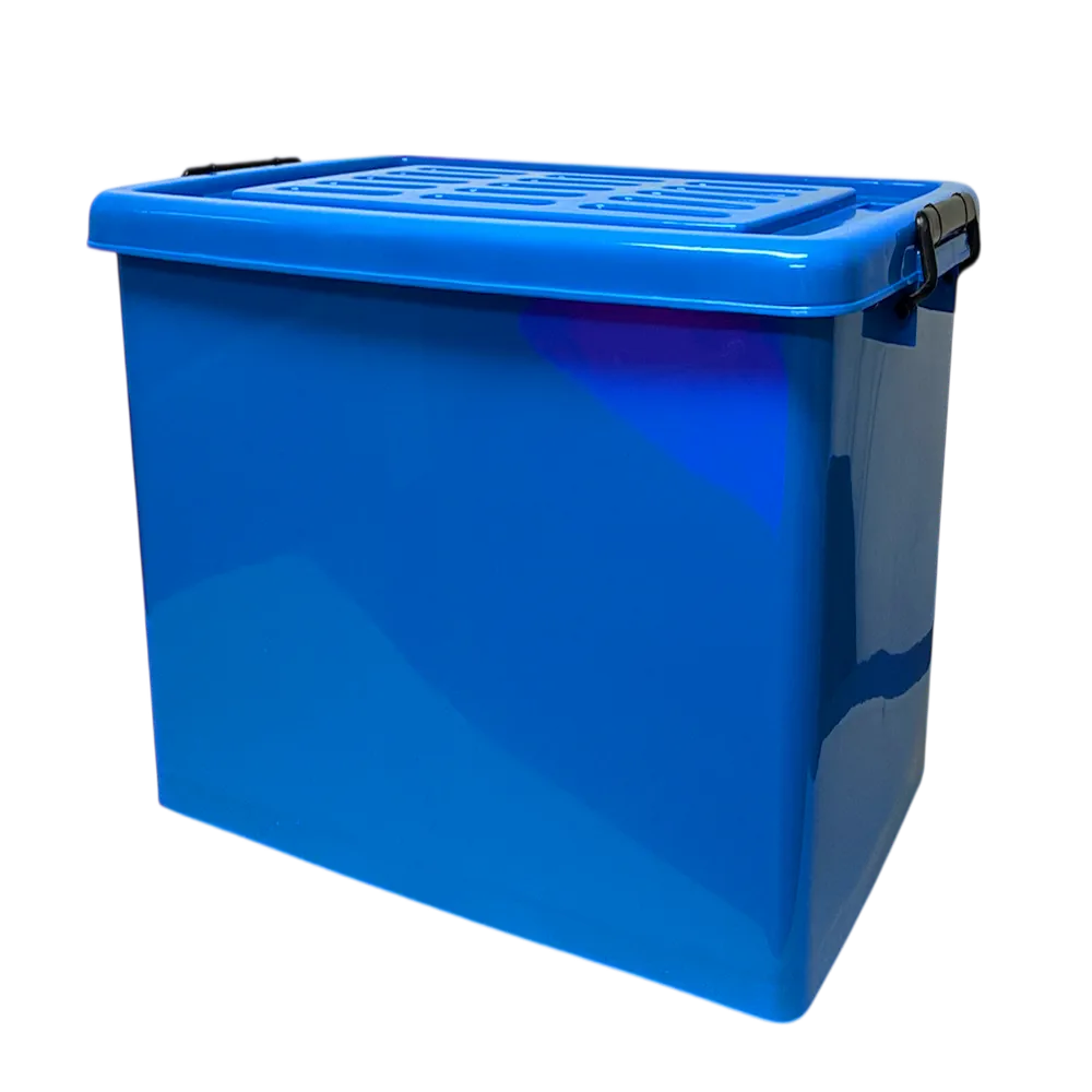 1200 กล่องล้อ 100 ลิตร 47x69x42 ซม. สีน้ำเงิน สหชัย (ห่อละ 4 ชิ้น) ขายยกห่อ