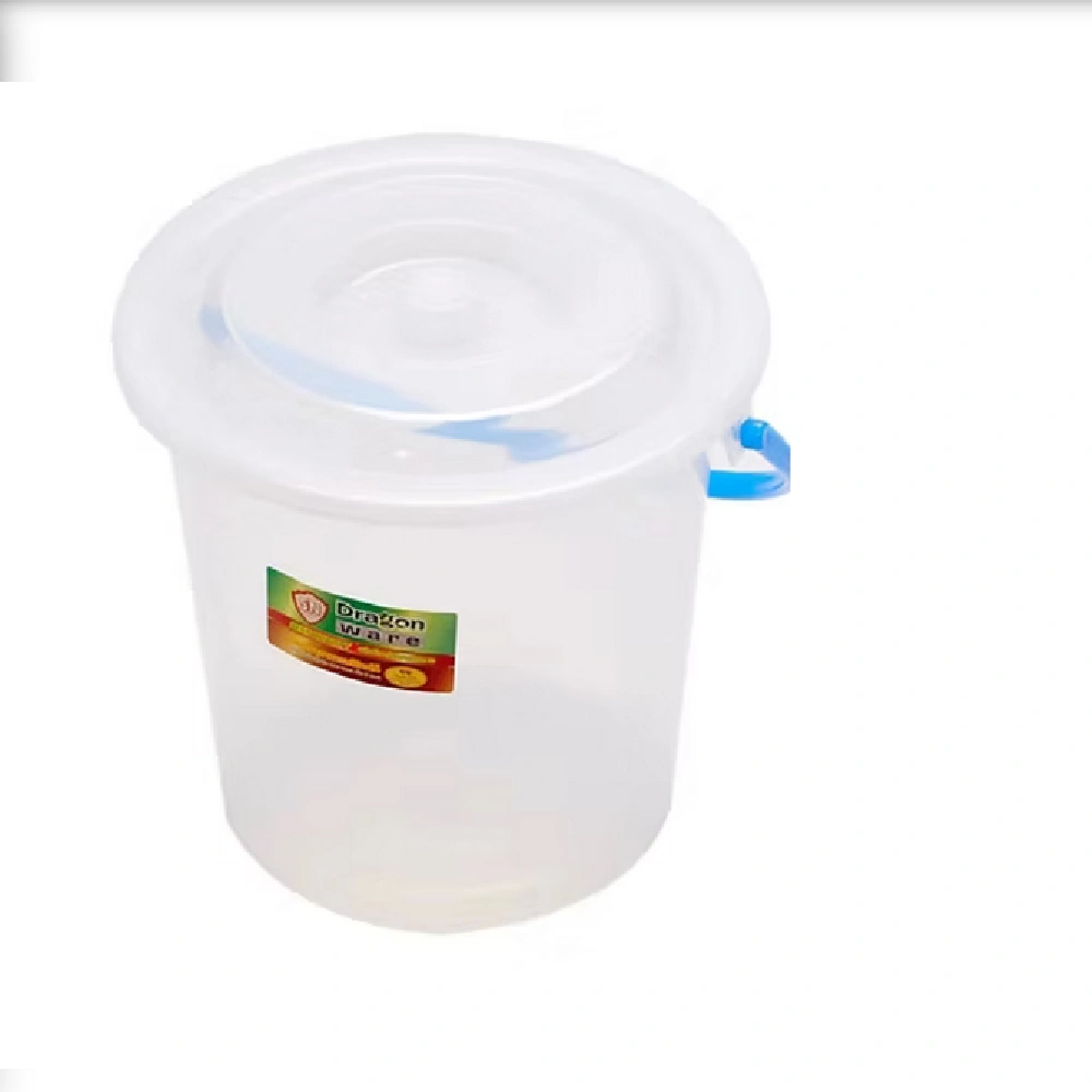 ถังน้ำสีขาวหูสี+ฝา 5.5 แกลลอน SN