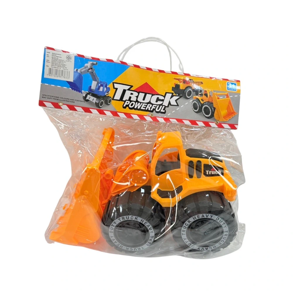 E32 รถตัก มีลานวิ่งได้ ถุง PVC (3 ชิ้นๆ ละ 75)