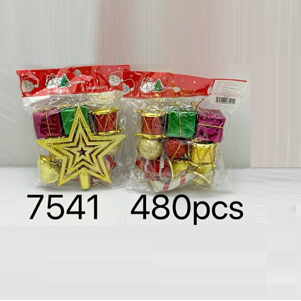 7541 ของประดับตกแต่งปีใหม่ คละแบบ
