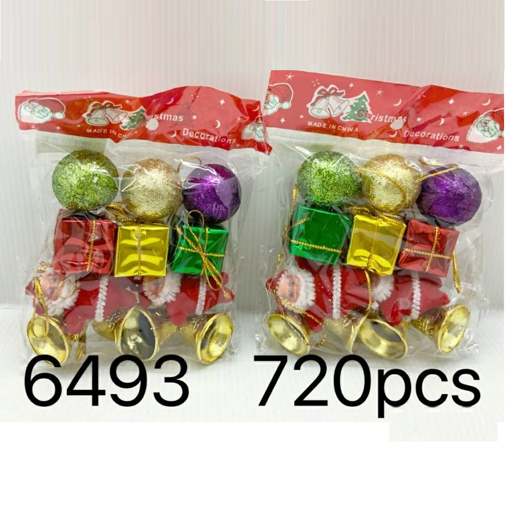 6493 ของประดับตกแต่งปีใหม่ คละแบบ