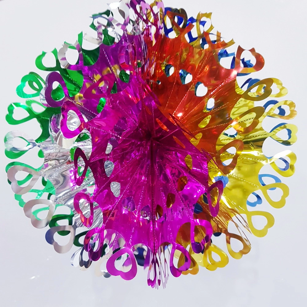 โมบายกลางห้องตกแต่งปีใหม่ 40 ซม. ปลายหัวใจ